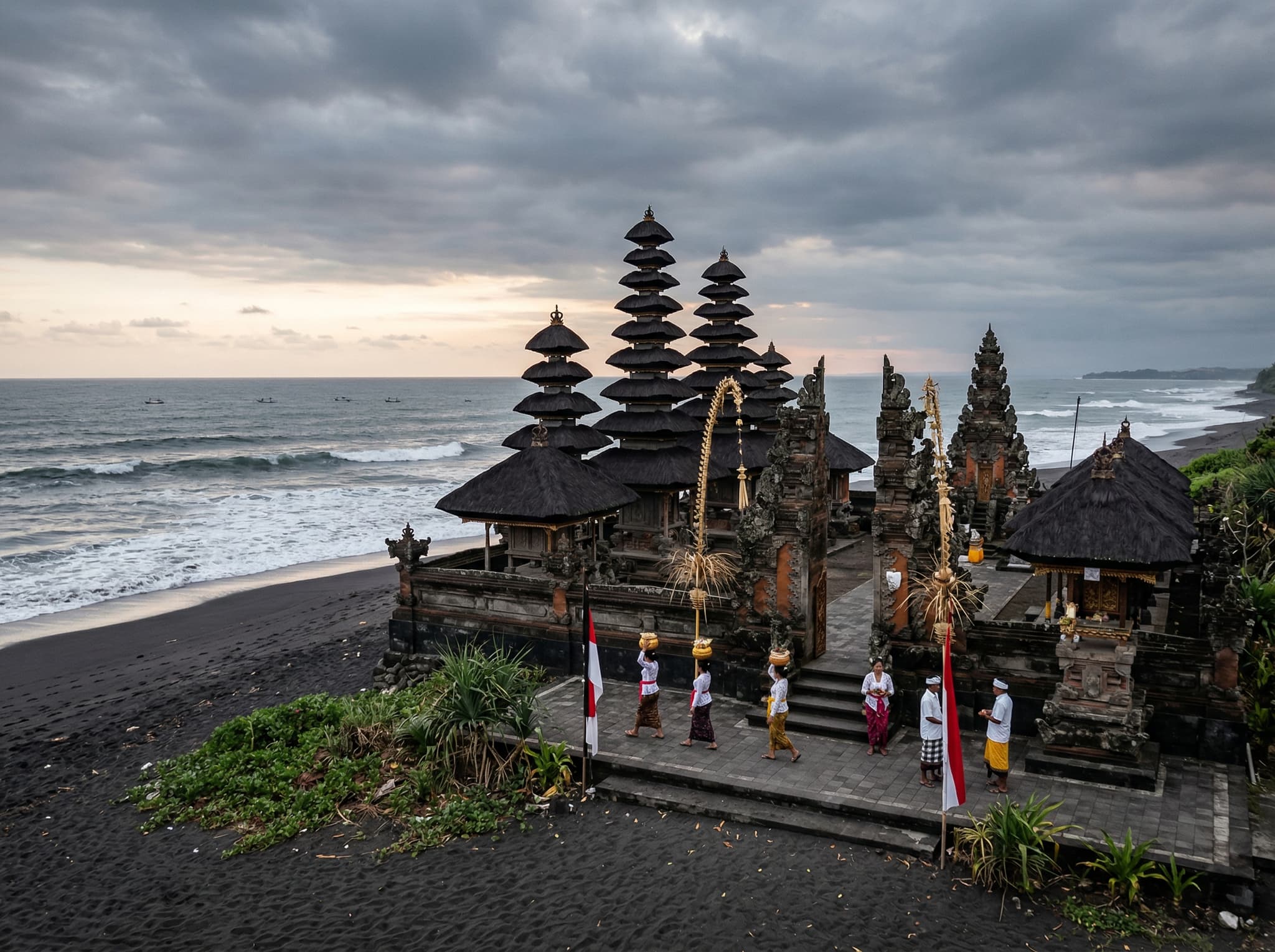 Pura Masceti temple on Bali's southeastern coast, the only temple in this article that requires visitors to bring their own sarong due to the absence of a guaranteed lending station